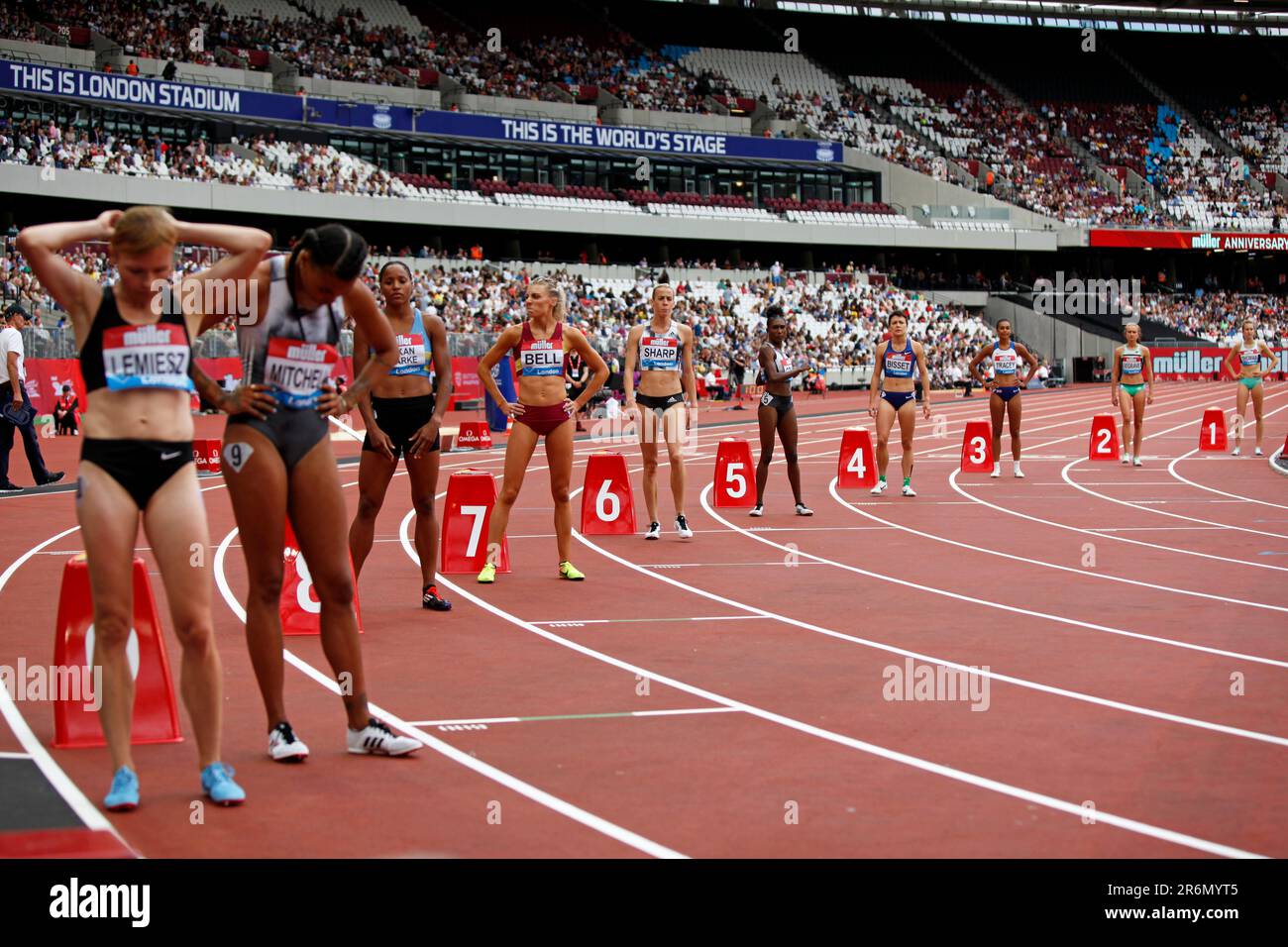 The Start of the Women's 800m Final at the 2019, IAAF Diamond League ...