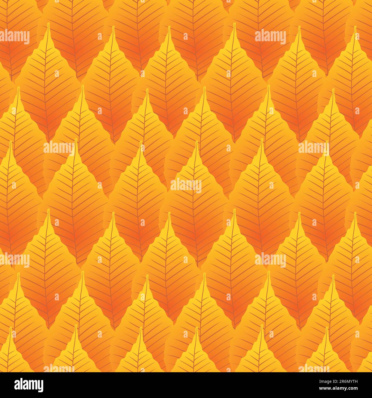 Seamless autumn background from a leaves Stock Vector