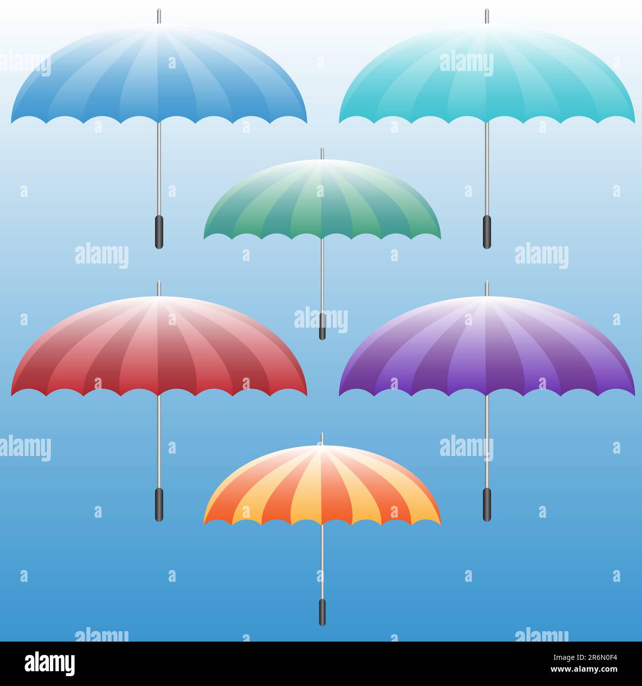 An image of an umbrella icon set Stock Vector Image & Art - Alamy