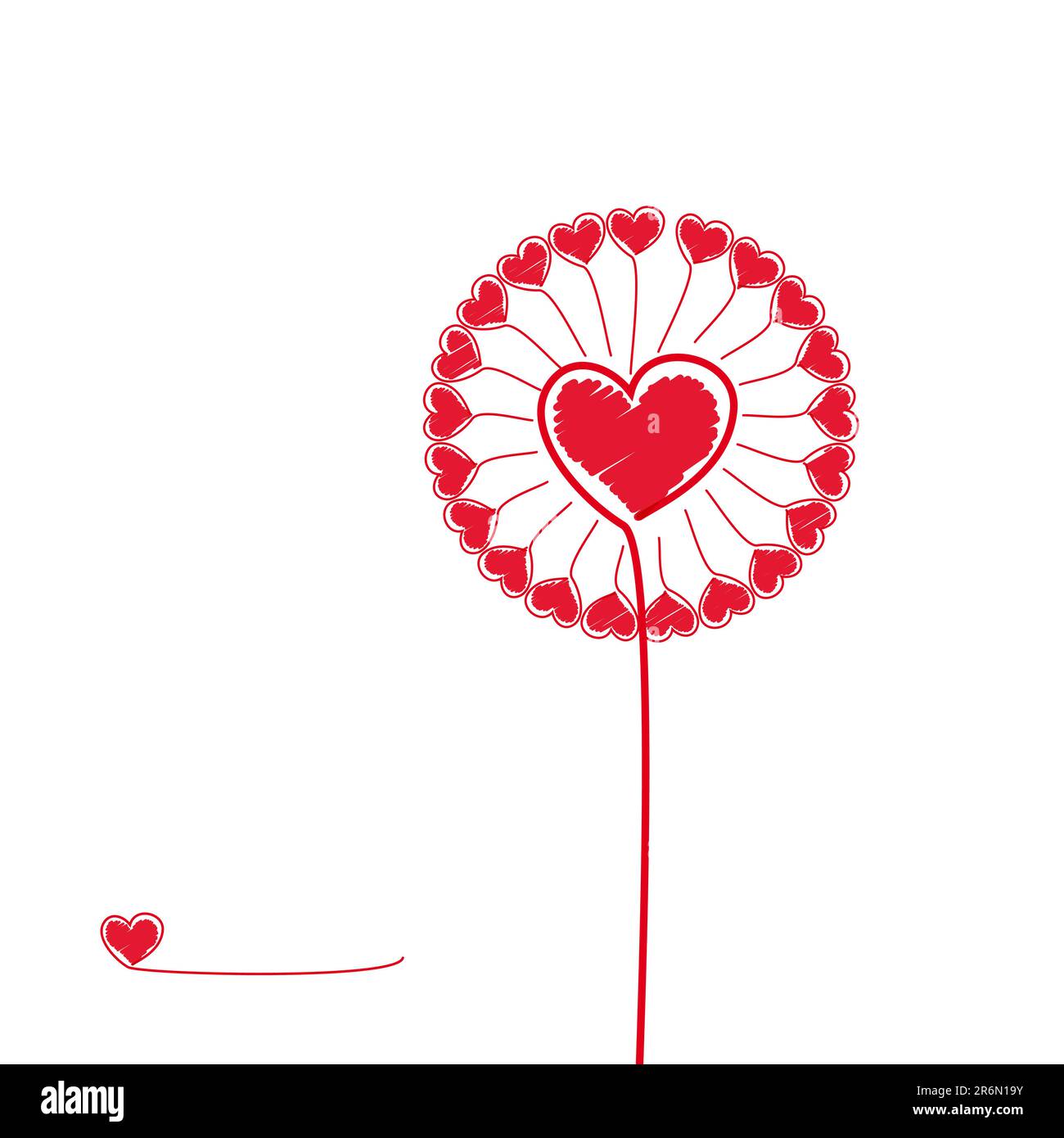 Love Flower Illustration for your design. Stock Vector