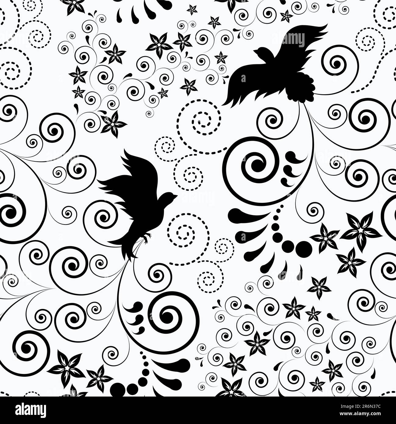 Seamless background with a flying bird Stock Vector Image & Art - Alamy