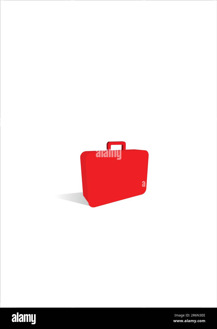 simple suitcase icon. Stock Vector