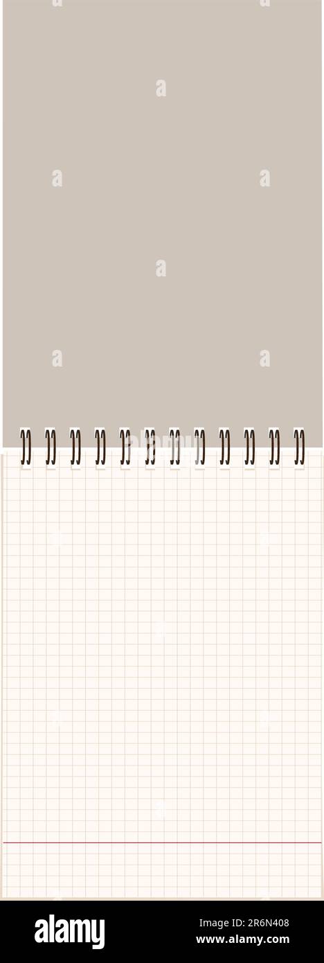 Notebook Opening Page Opened notebook empty page Stock Vector Images - Alamy