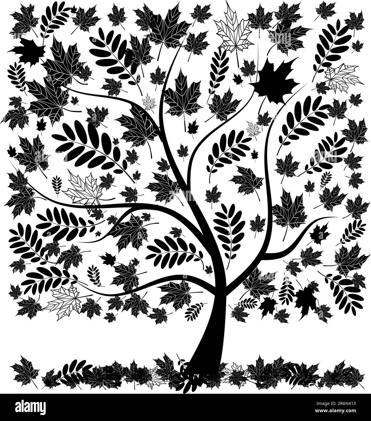 Beautiful autumn tree for your design Stock Vector Image & Art - Alamy