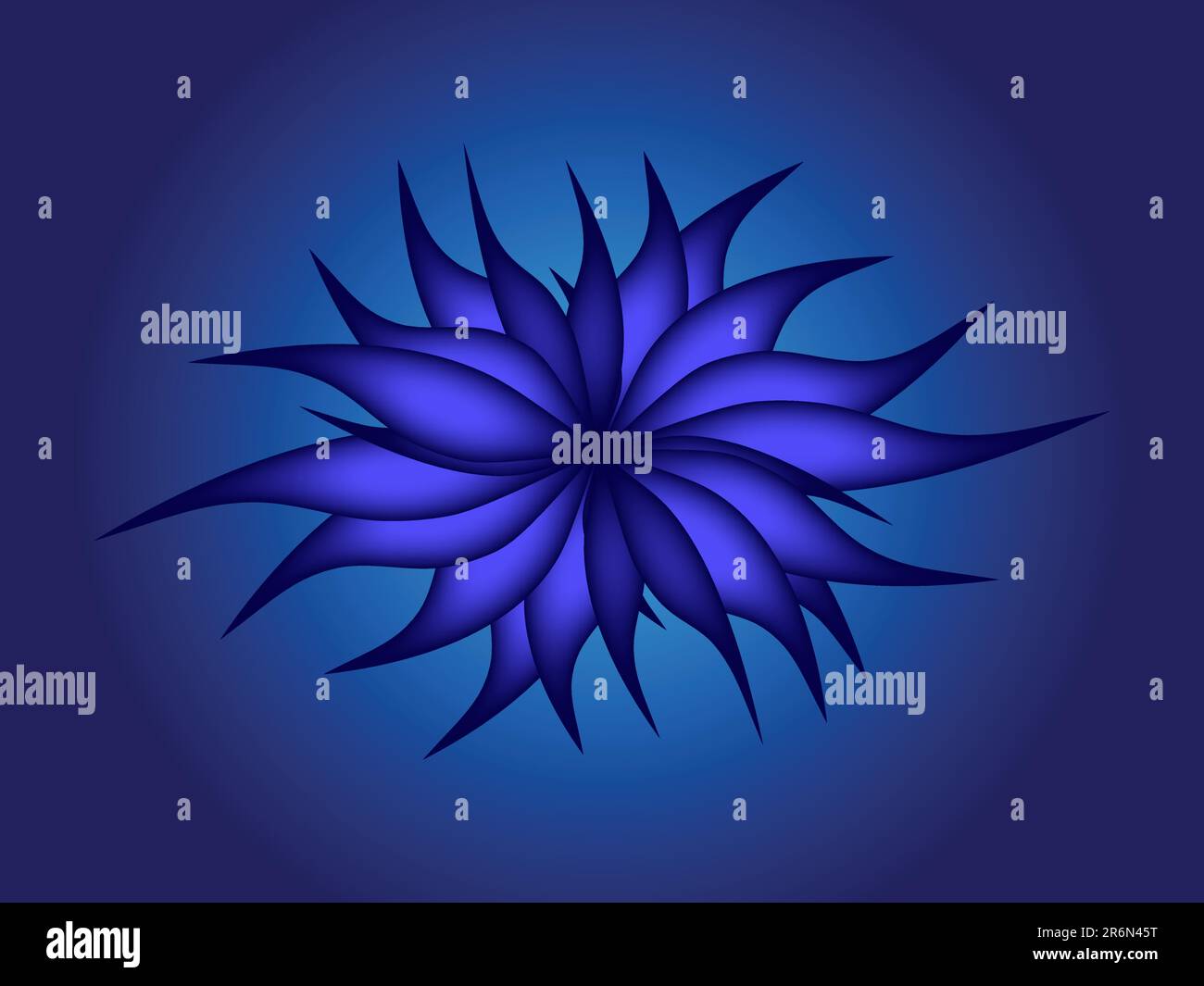 A vector Representing a blue flower Stock Vector Image & Art Alamy