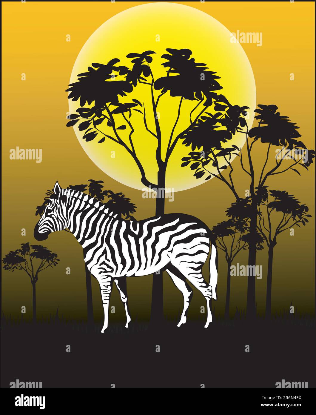 Animals of Africa - Illustration Vector Format Stock Vector Image & Art ...