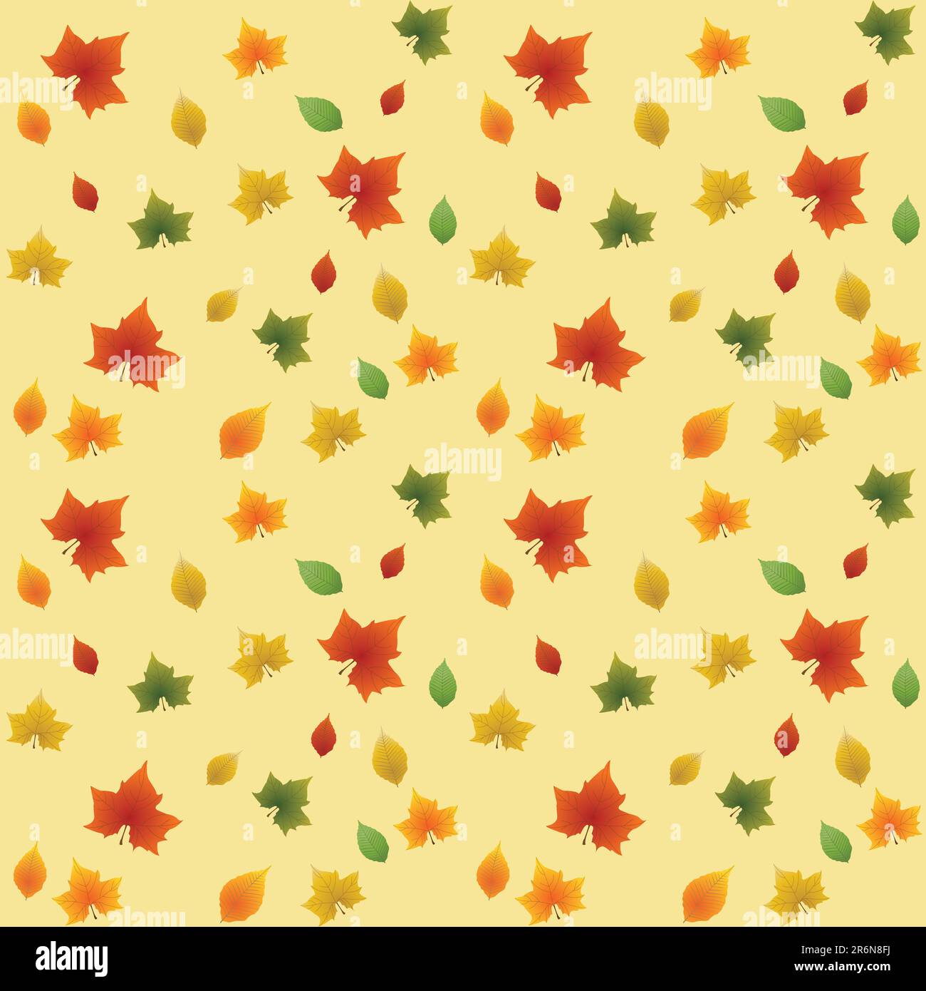 Seamless autumn background from a leaves Stock Vector