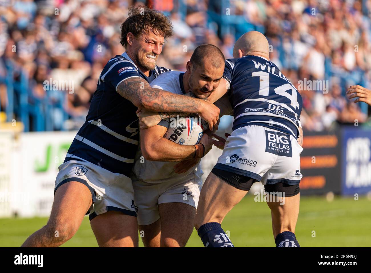 Featherstone, UK. 10th June 2023. Betfred Rugby League Championship Featherstone Rovers v Toulouse Olympique
