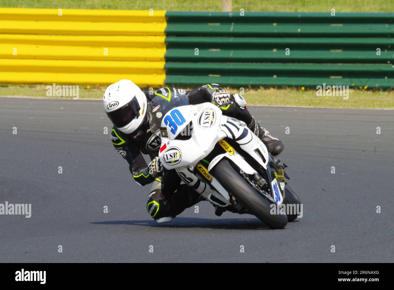 Croft Circuit, 10 June 2023. Rob Scarth riding a Kawasaki 600 in a ...