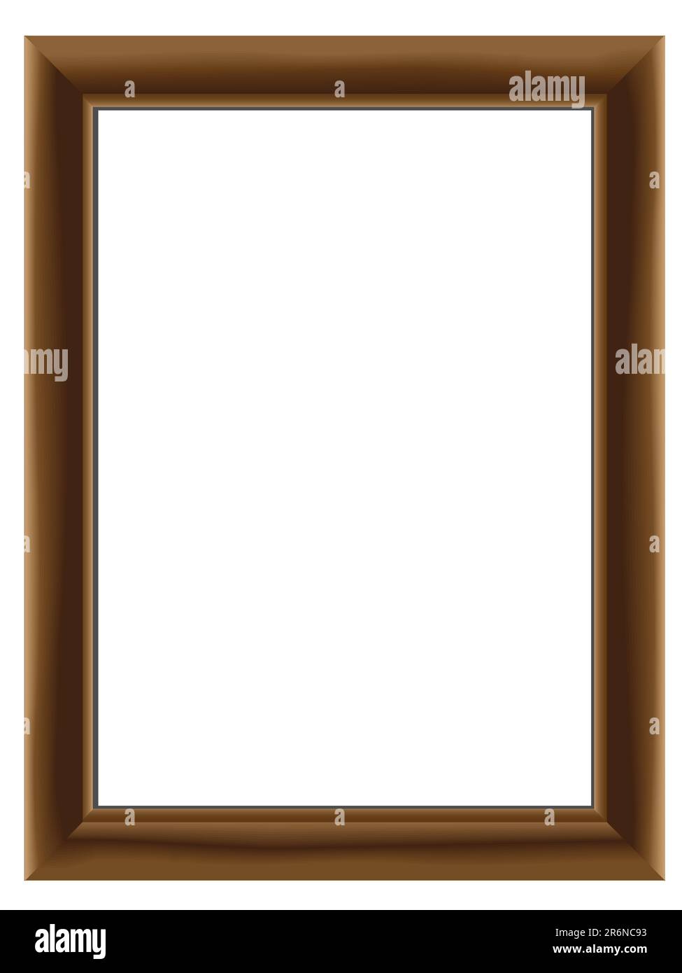 Wooden framework for a family photo in a vector Stock Vector