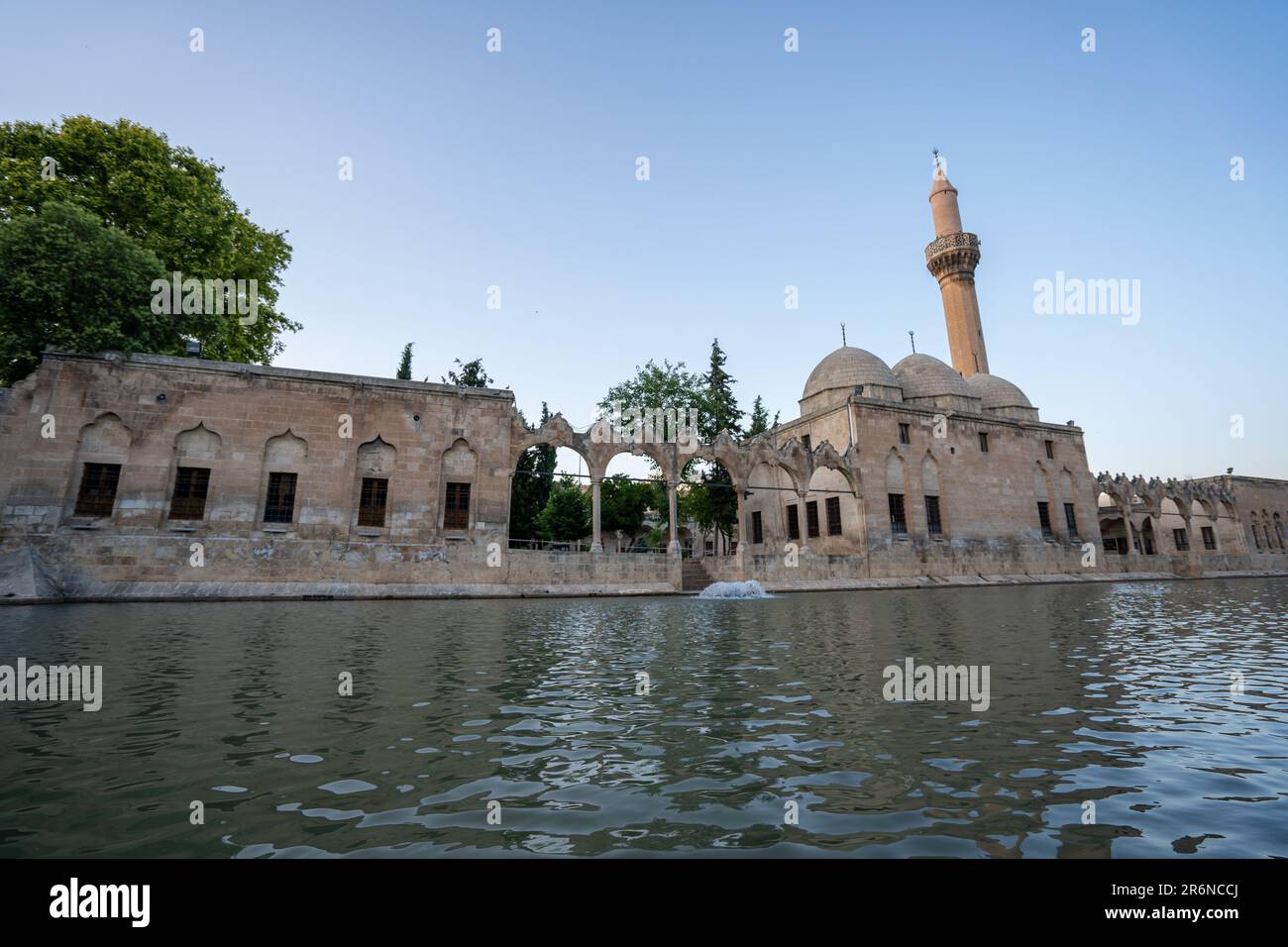 Balikligol (or Pool of Abraham, Halil-Ur Rahman Lake), is a pool in the southwest of the city center of Sanliurfa. Stock Photo