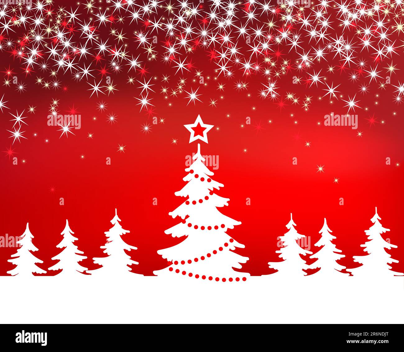 Christmas red sparkle background with tree Stock Vector Image & Art - Alamy
