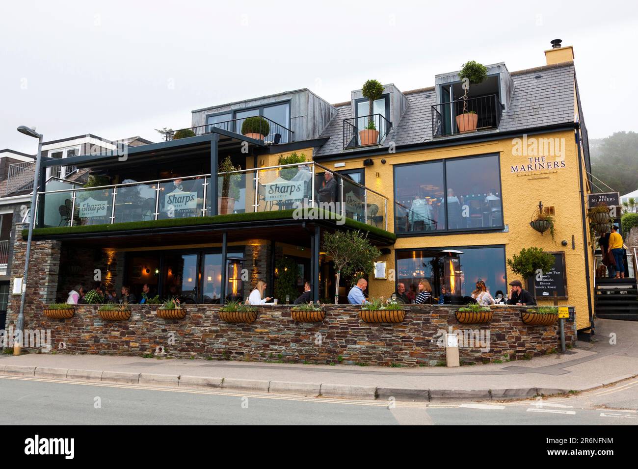 The Mariners public house owned by celebrity chef Paul Ainsworth in Rock, Cornwall, England, U.K. Stock Photo