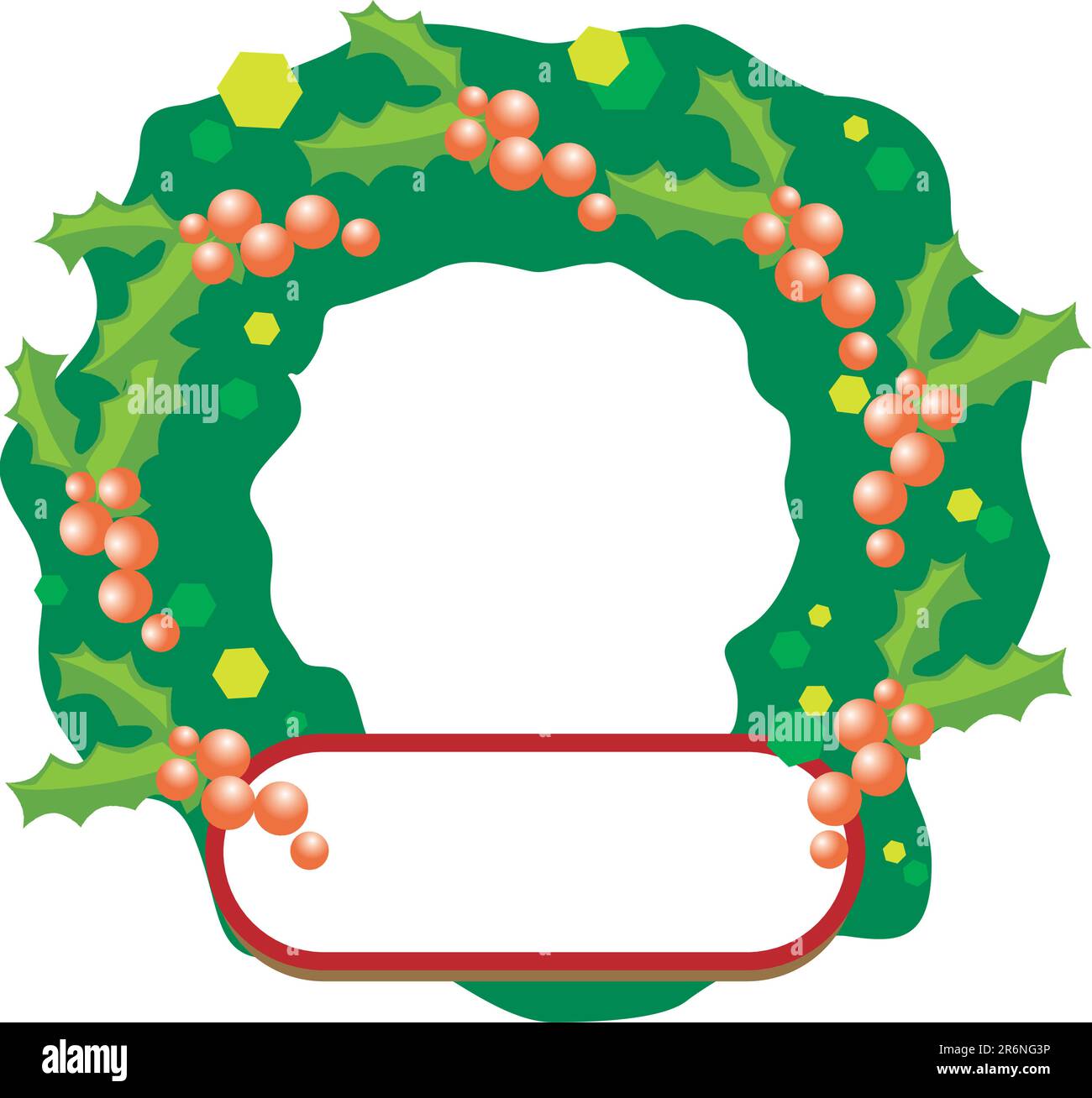 Christmas wreaths Stock Vector Images - Alamy