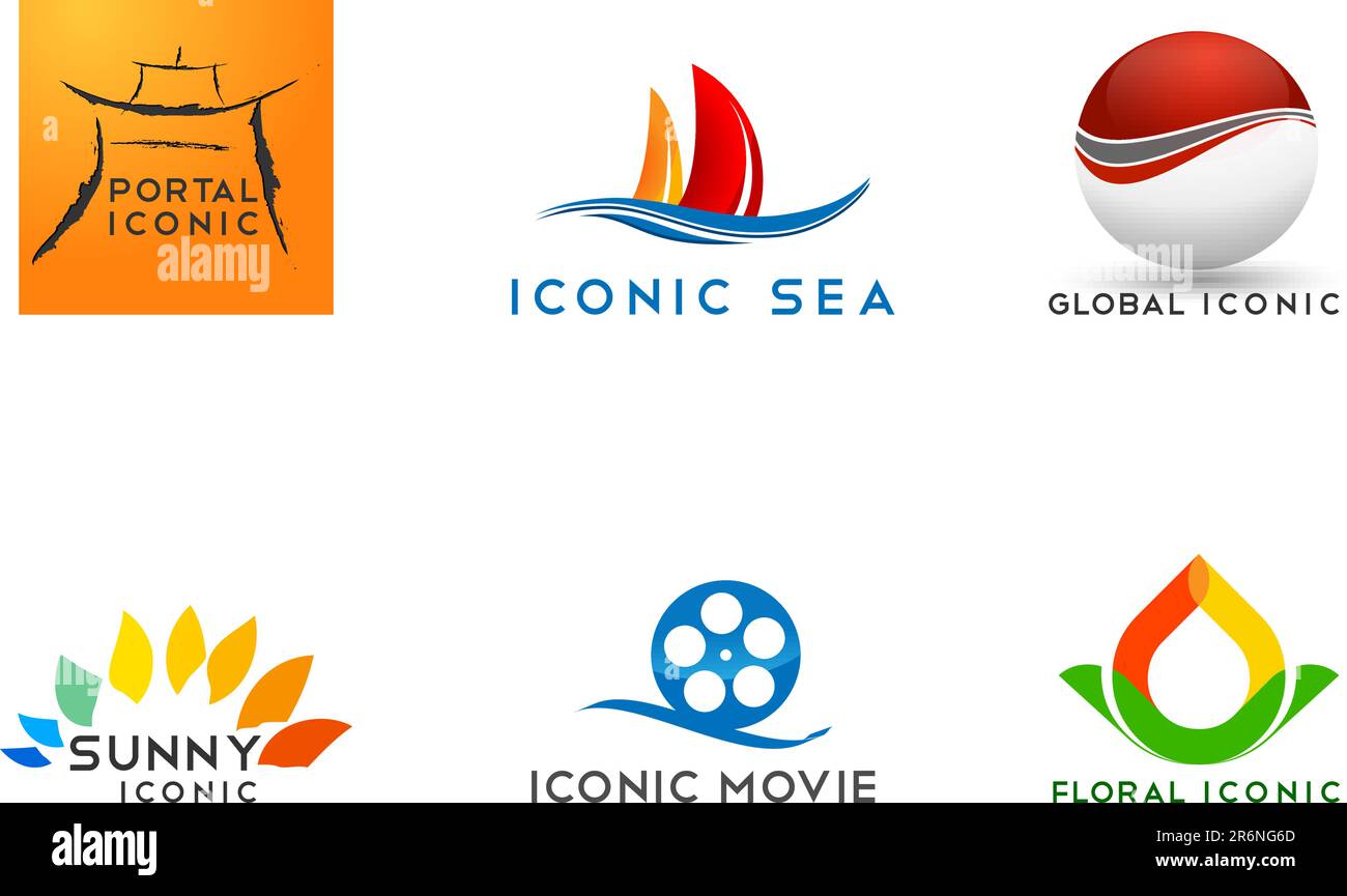 EPS. 10 vector icon set Stock Vector