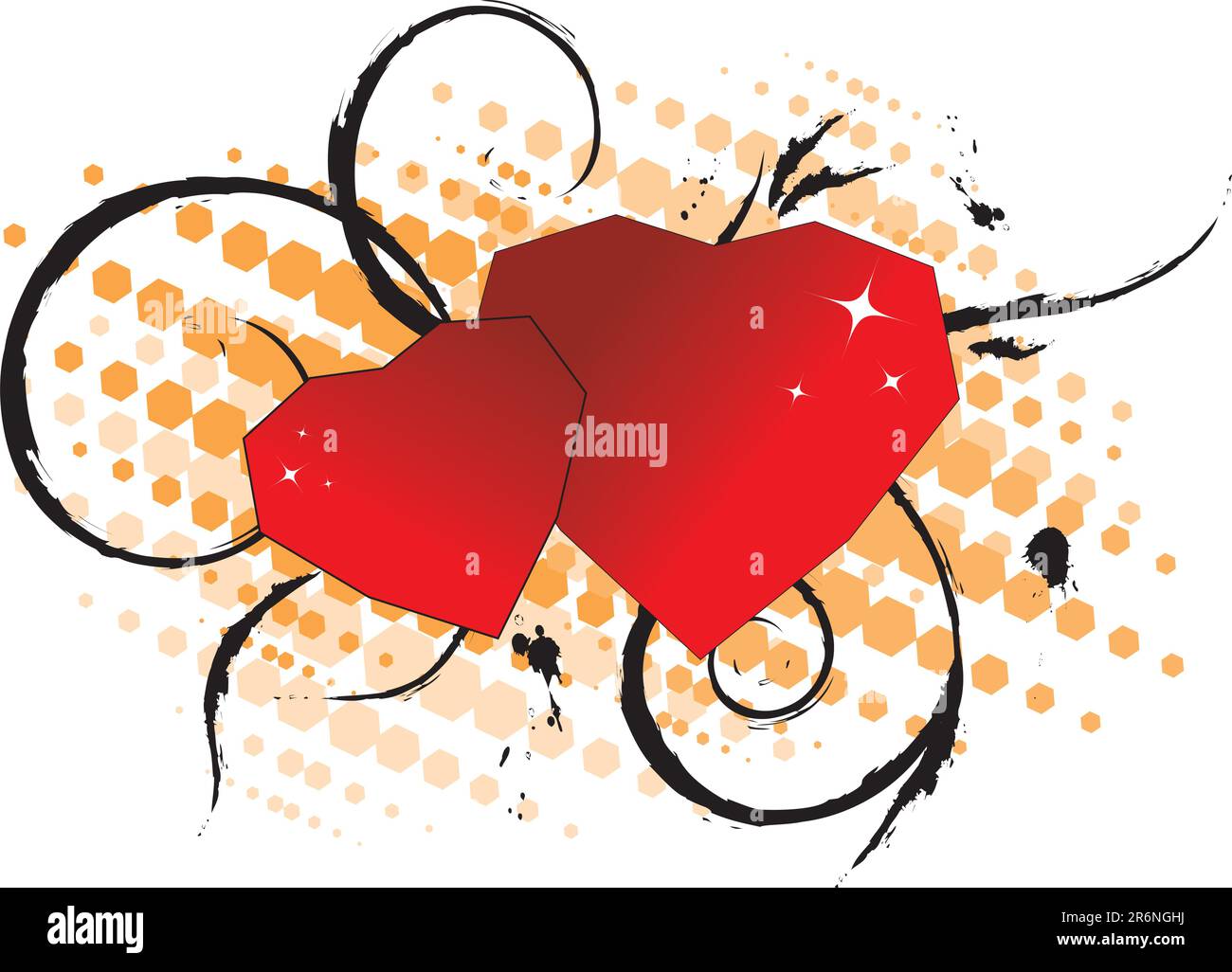 Valentine's day card. Vector illustration Stock Vector Image & Art - Alamy