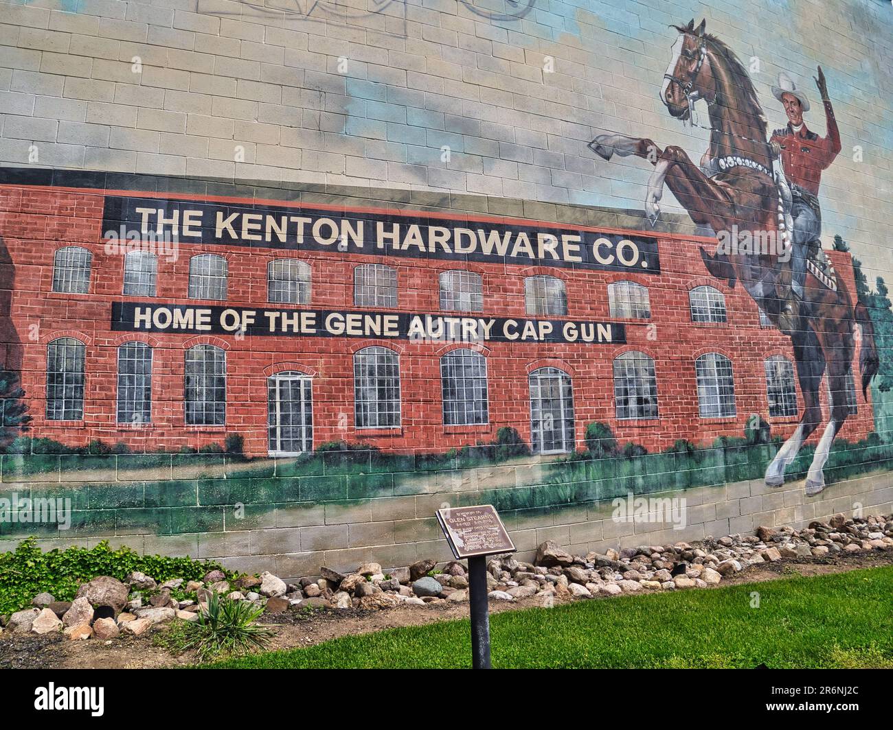 Kenton Ohio produced toy guns which were endorsed by Gene Autry Stock Photo