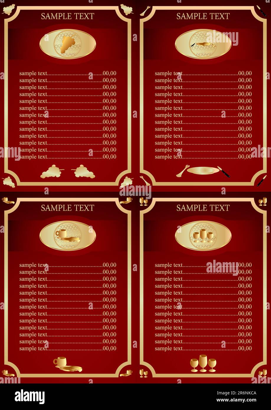 wine menu drink list vector illustration Stock Vector Image & Art - Alamy