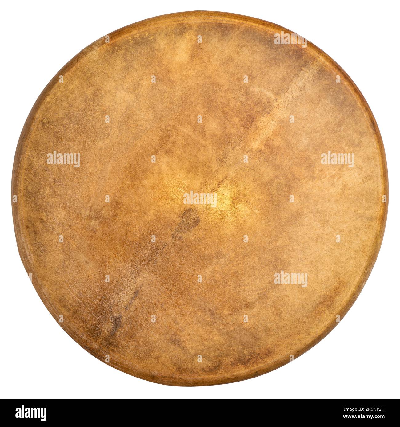 Detail Of Handmade, Native American Style, Shaman Frame Drum Stock