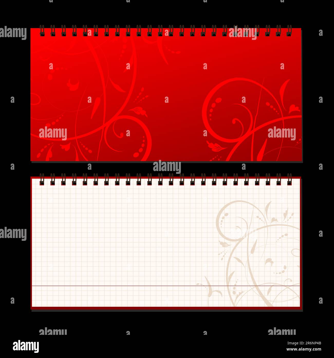 Notebook cover and page for your design Stock Vector Image & Art - Alamy