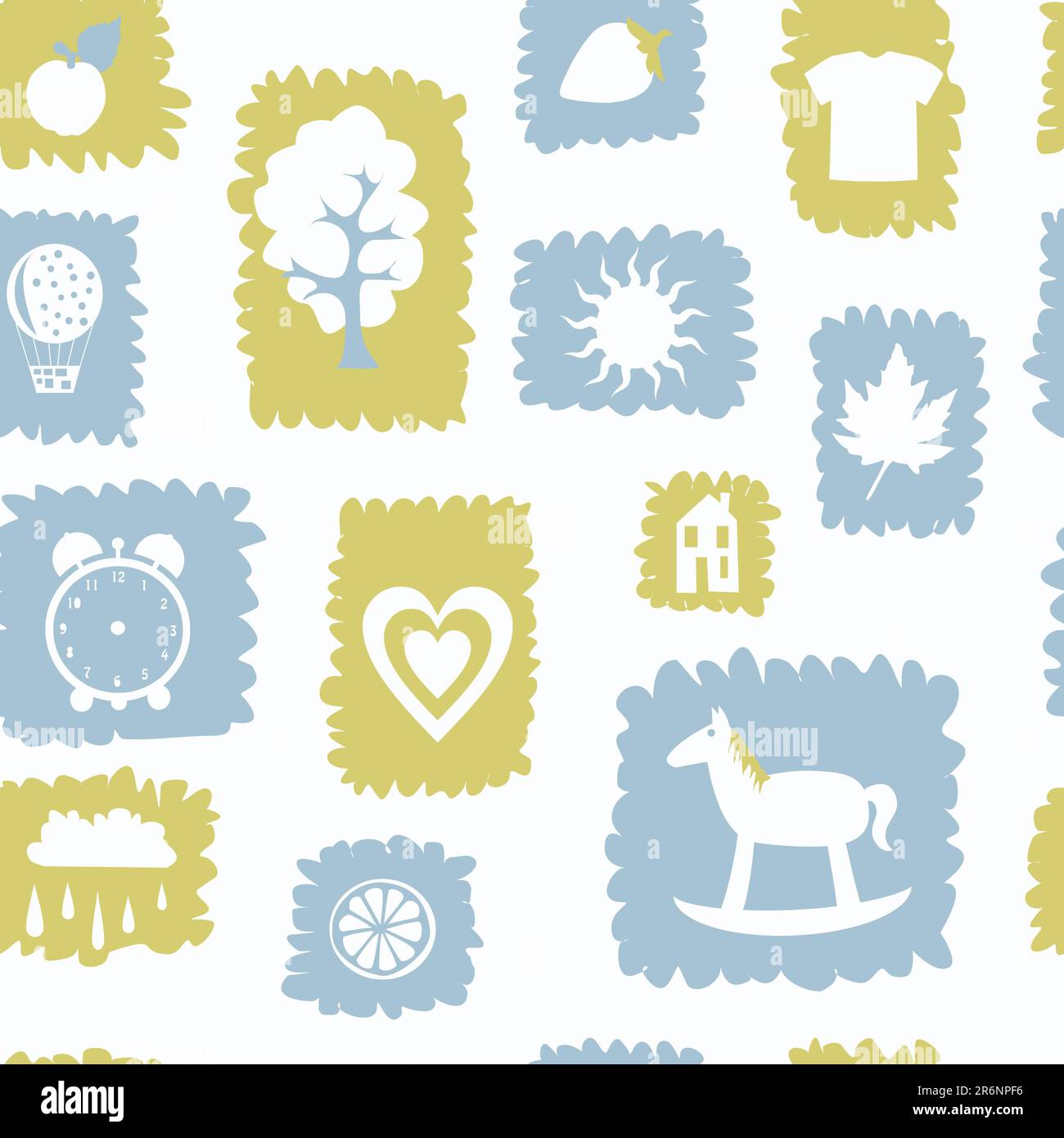 Pattern with toys  for kindergarten Stock Vector