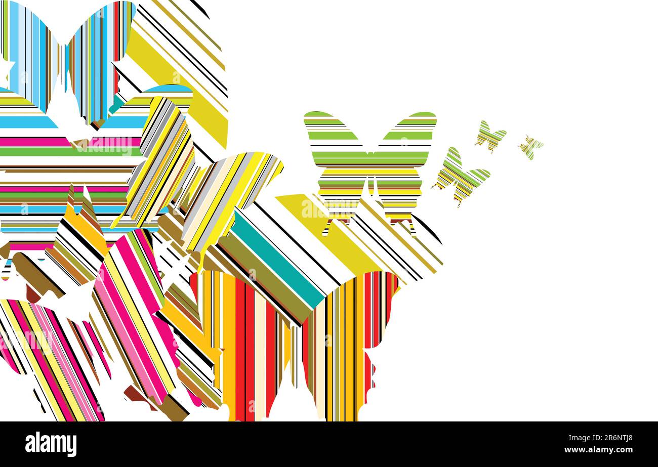 Vector overlapping butterflies Stock Vector Image & Art - Alamy