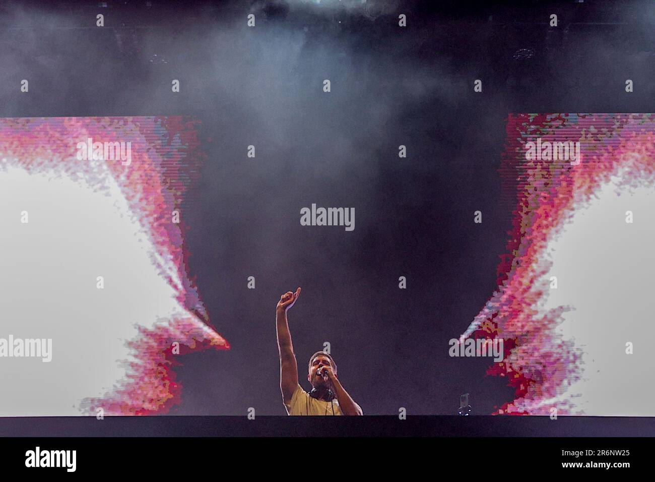 The Scottish musician Calvin Harris performs during the Primavera Sound, at the City of Rock