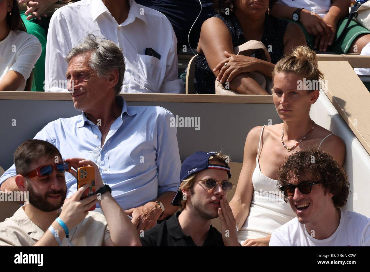 Paris, France. 10th June, 2023. Nicolas Bellet de Tavernost and Sybille ...