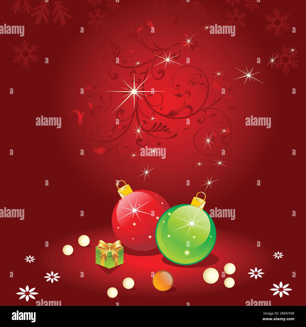 christmas balls vector illustration Stock Vector Image & Art - Alamy