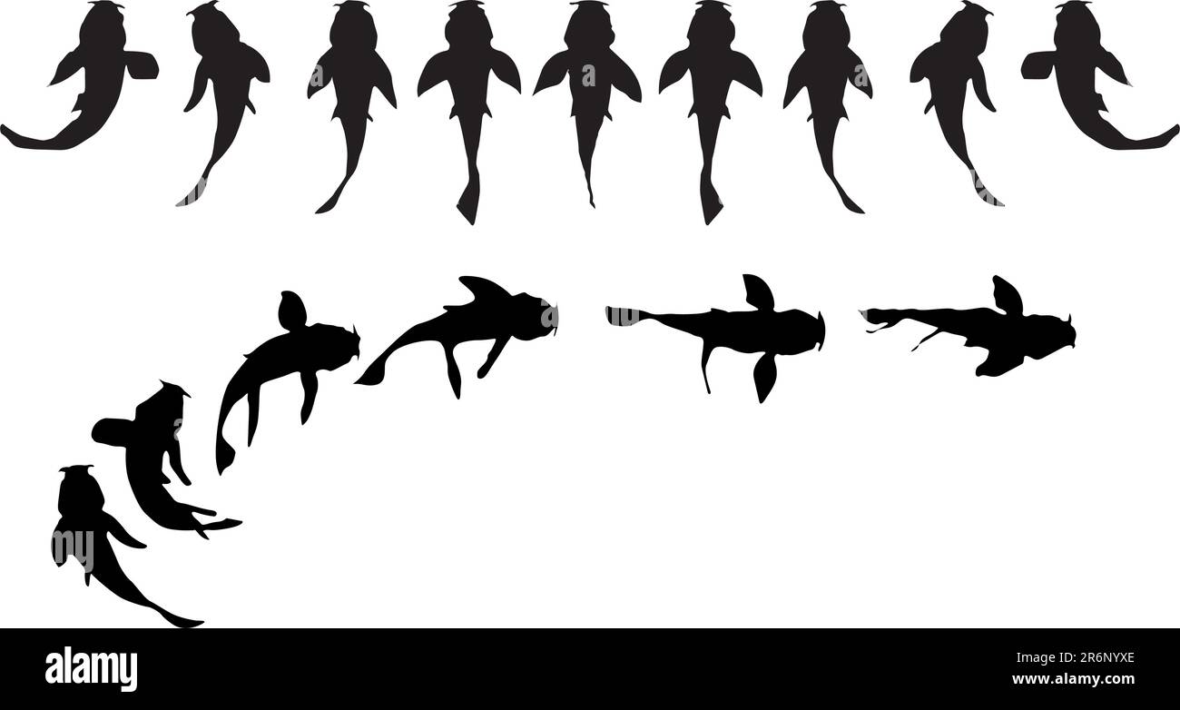 Fishpond goldfish Stock Vector Images - Alamy