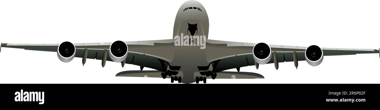 Airplane. Vector illustration Stock Vector