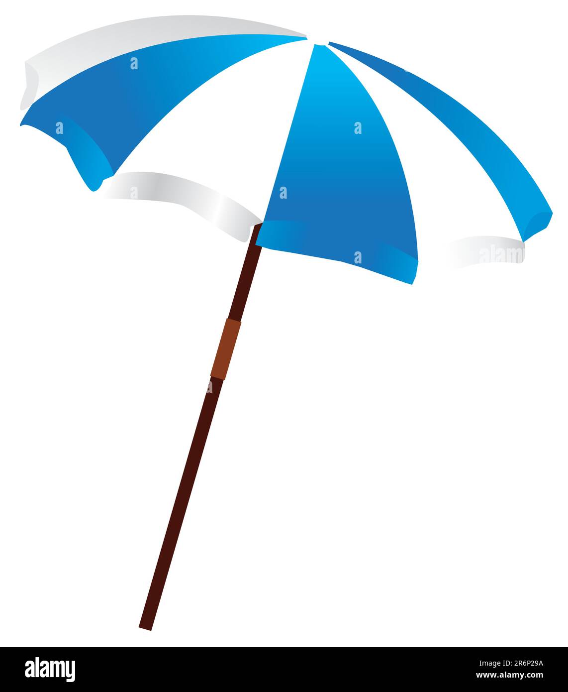 beach umbrella isolated on white background Stock Vector Image & Art ...