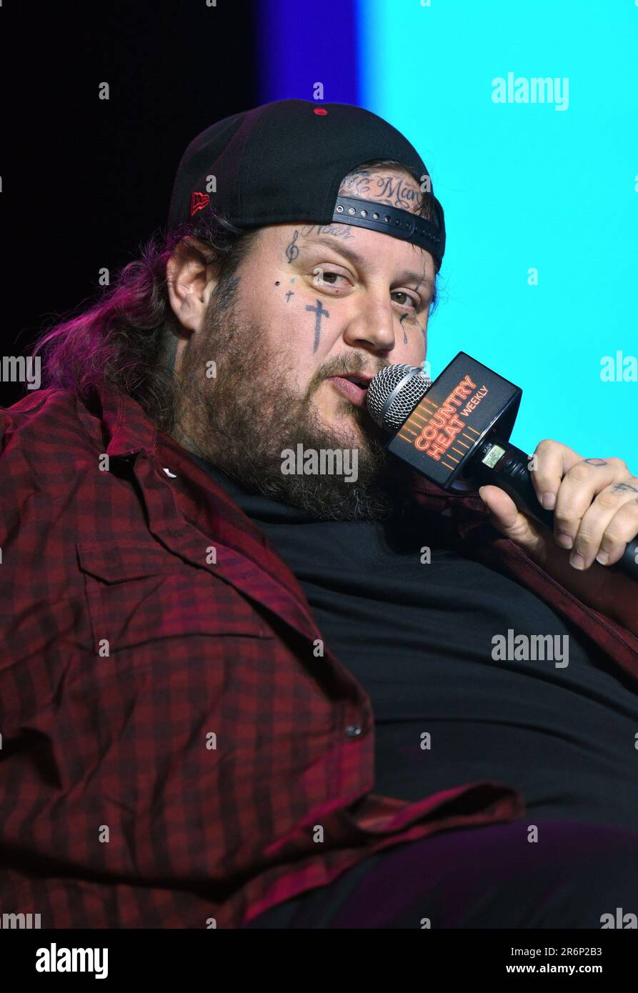 Nashville, TN, USA. 9th June, 2023. Jelly Roll on stage for CMA Fest