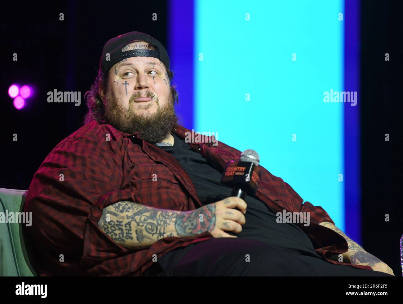 Nashville, TN, USA. 9th June, 2023. Jelly Roll on stage for CMA Fest