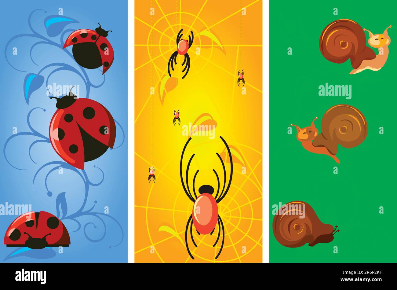 cartoon of many insect Stock Vector Image & Art - Alamy