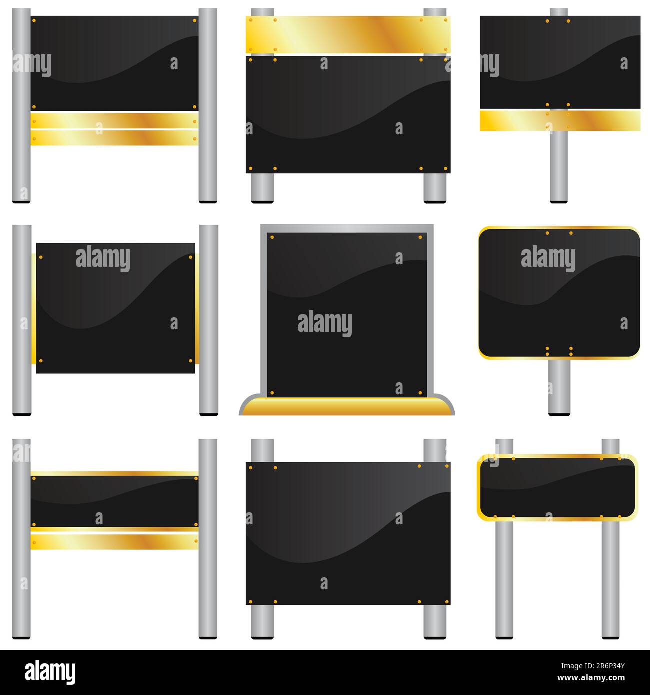 vector set of blank billboards Stock Vector Image & Art - Alamy