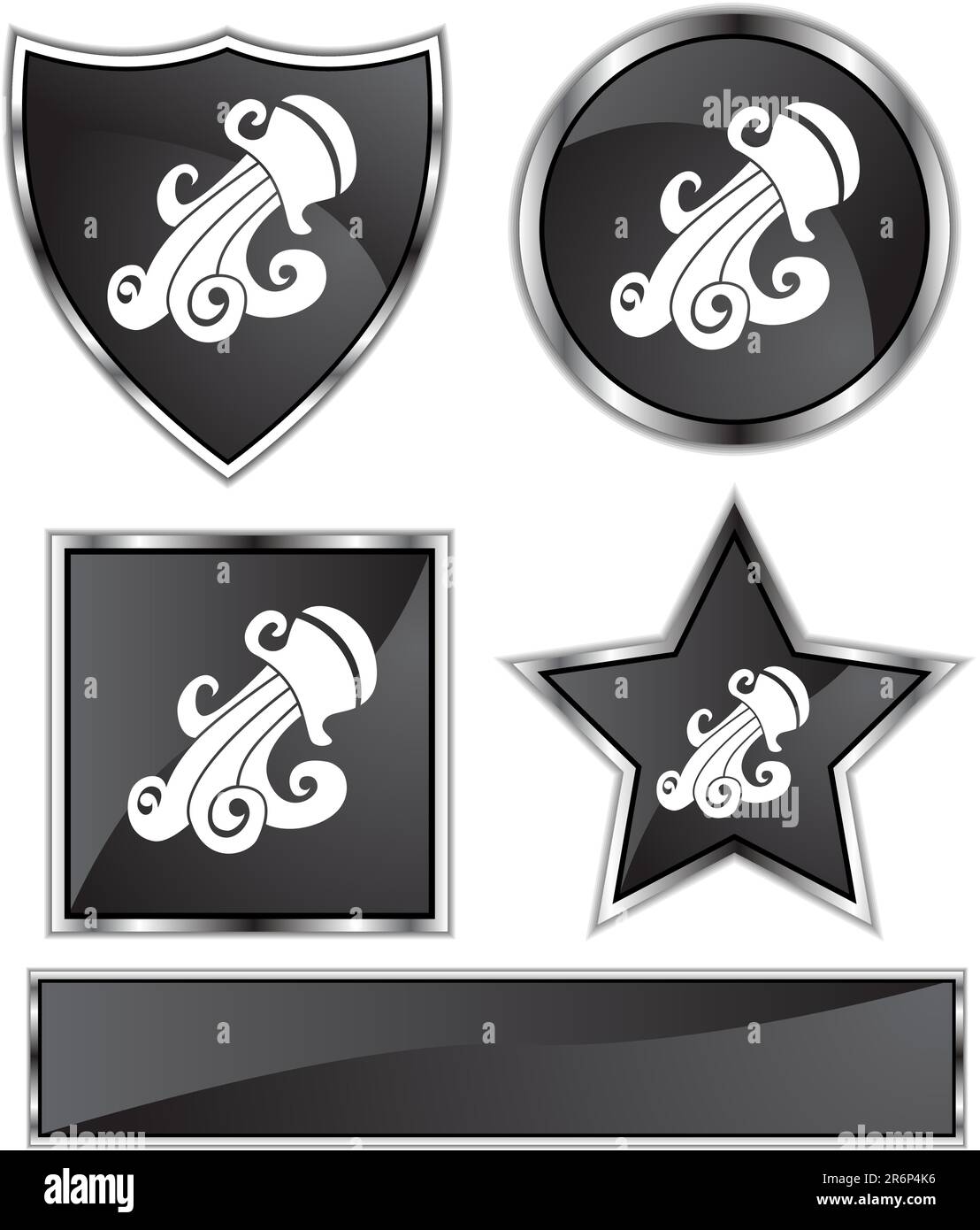 An image of the zodiac sign - aqaurius. Stock Vector