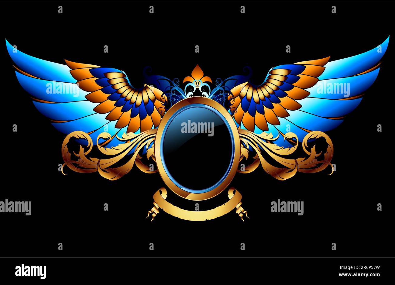ornamental shield,  this  illustration may be useful  as designer work Stock Vector