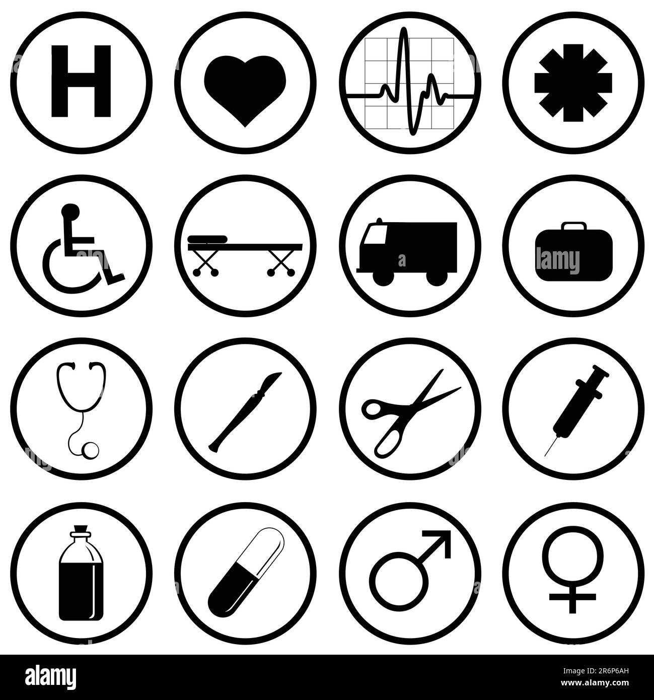 vector collection of medical icons Stock Vector Image & Art - Alamy