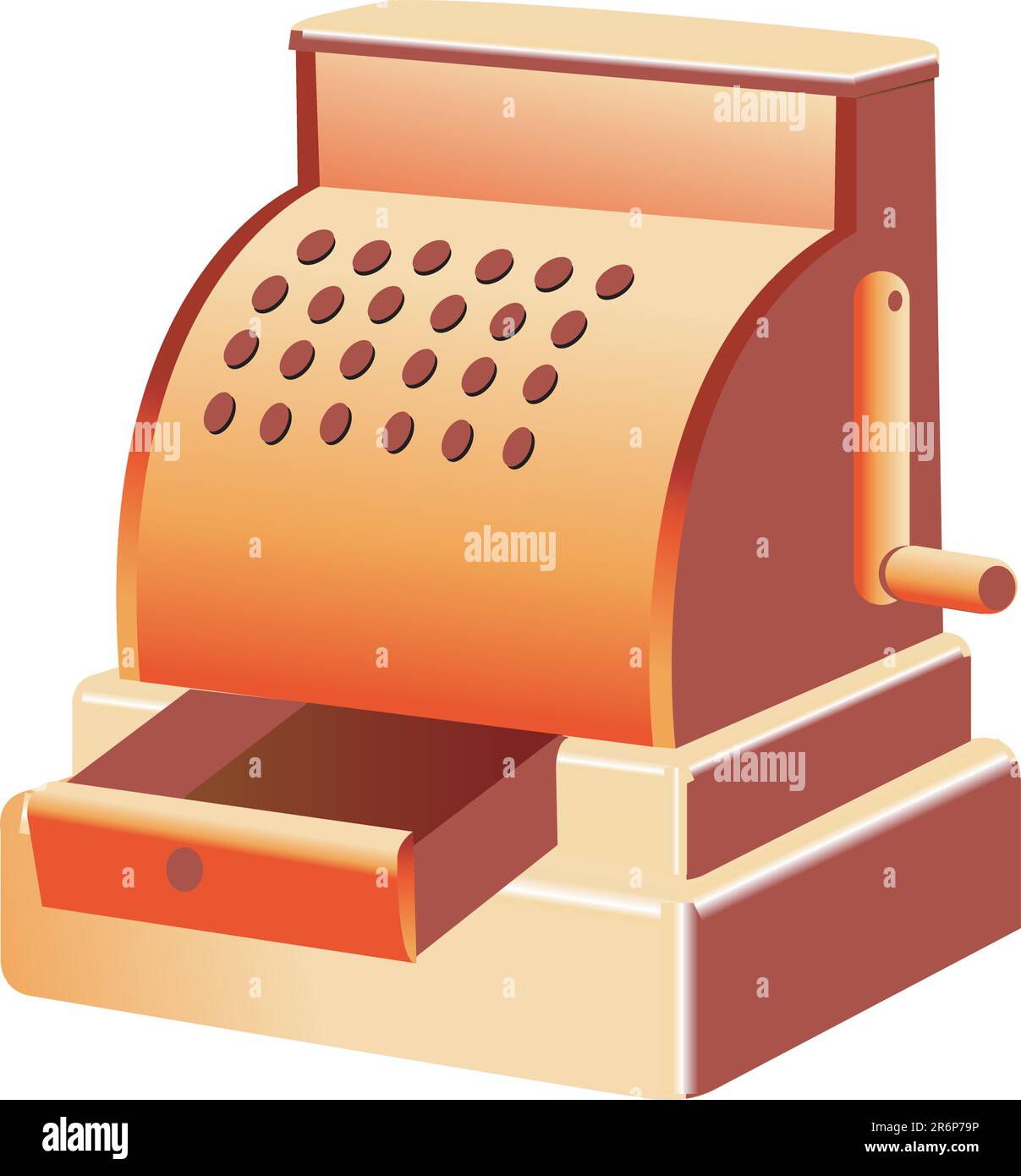 Antique Cash Register Stock Vector Image & Art Alamy