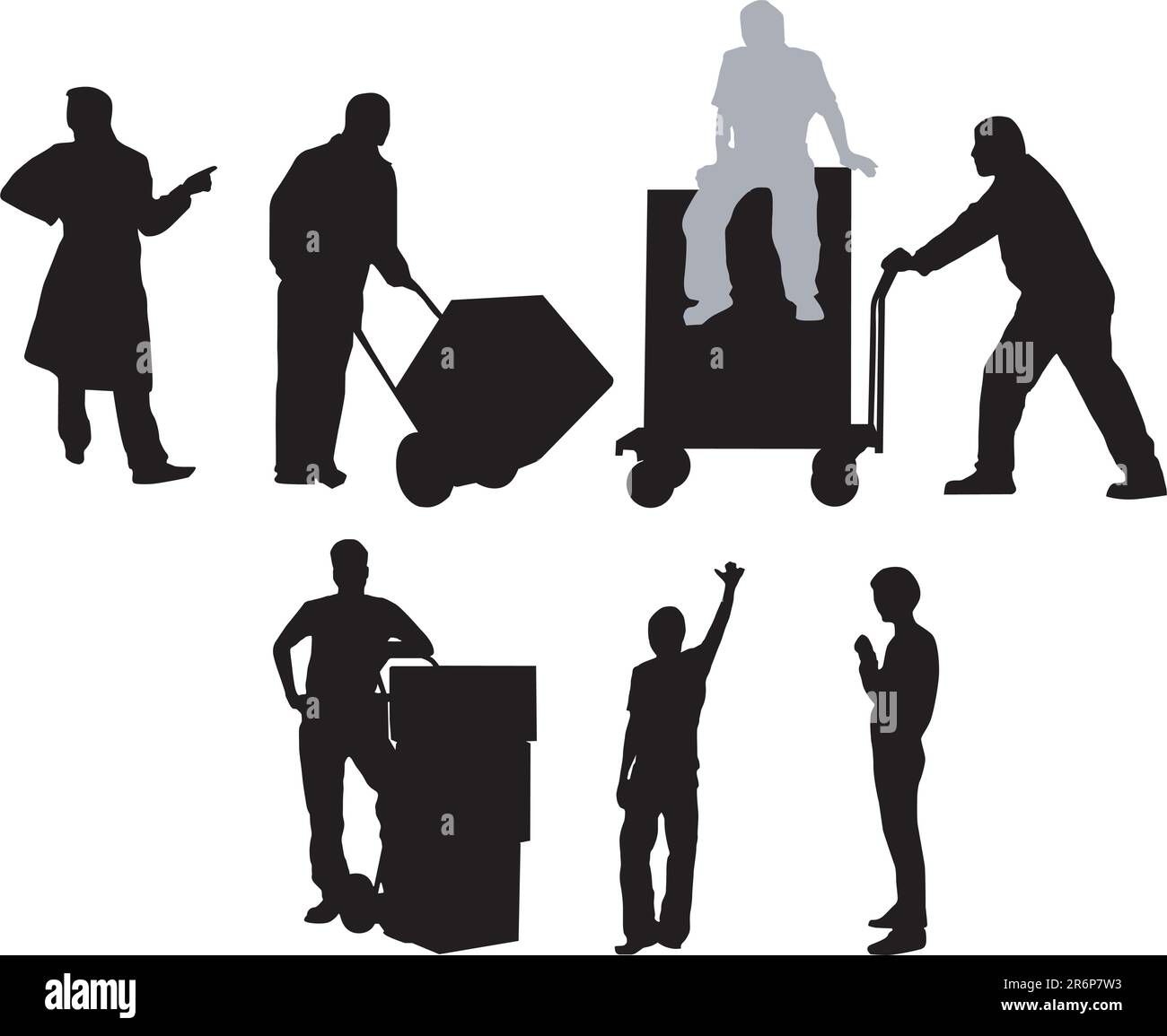 Wheel barrow barrows Stock Vector Images Alamy