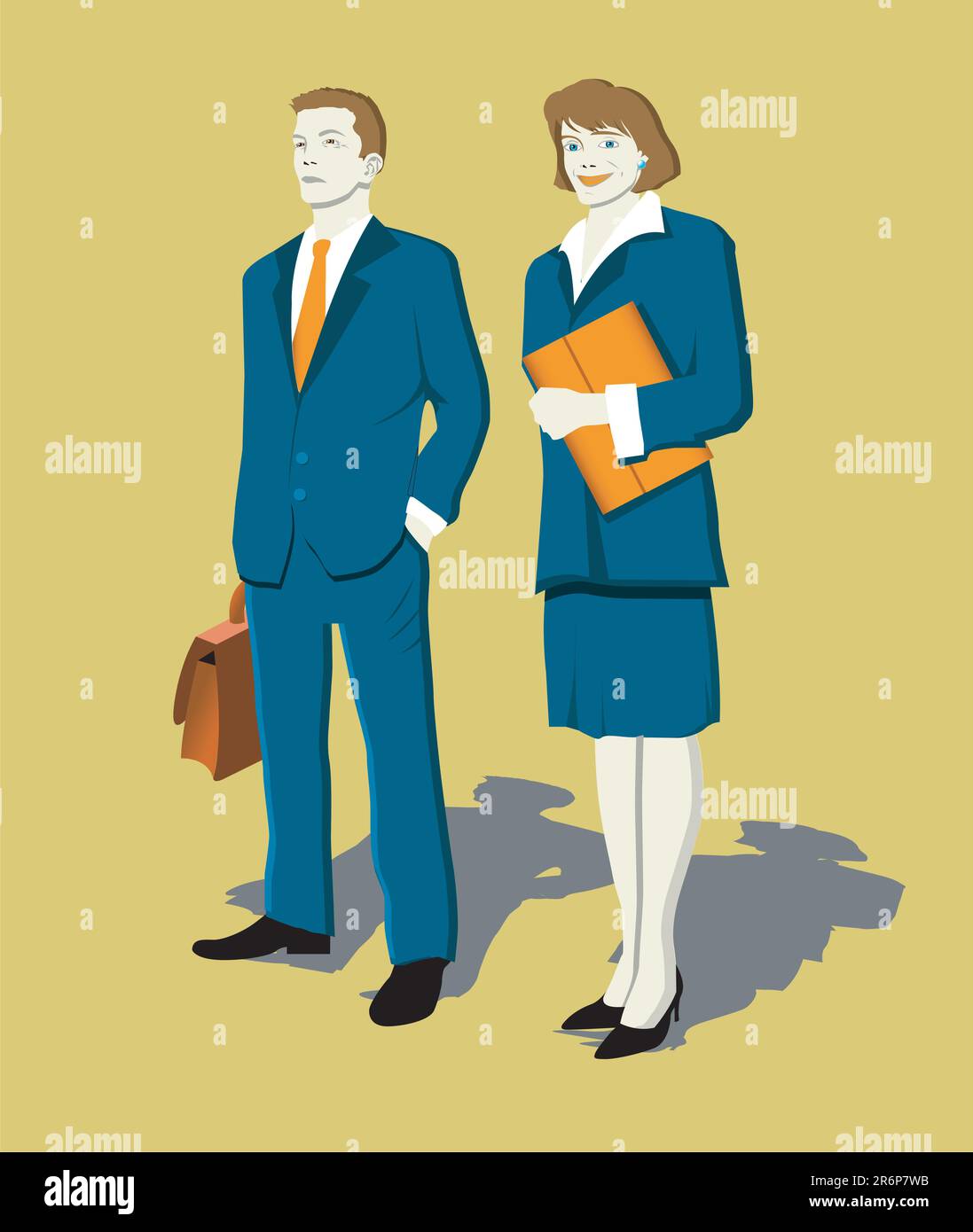 Office office workers Stock Vector Images - Alamy