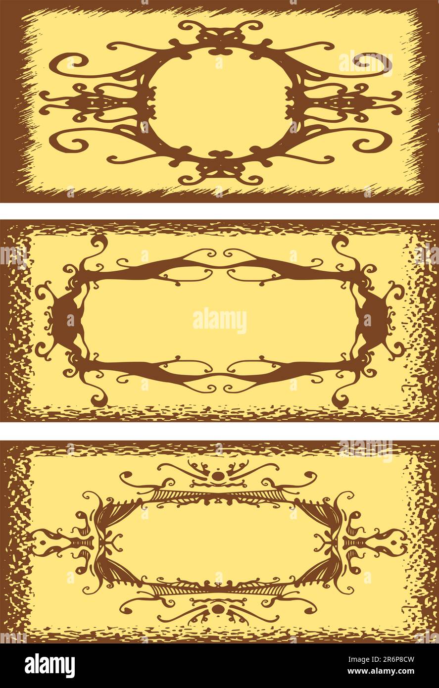 Floral Vintage frame, vector illustration Stock Vector Image & Art - Alamy