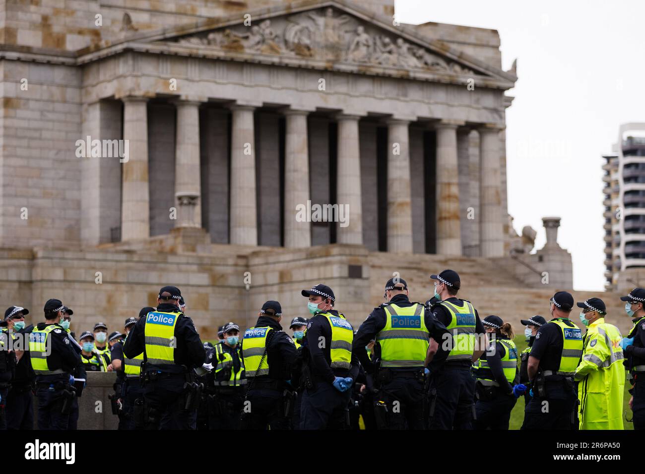 MELBOURNE, VIC SEPTEMBER 12 during the Melbourne Freedom Walk Rally