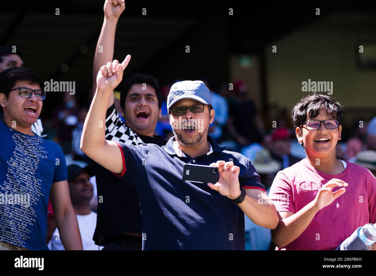 MELBOURNE, AUSTRALIA - DECEMBER 26: Indian fans are seen cheering ...