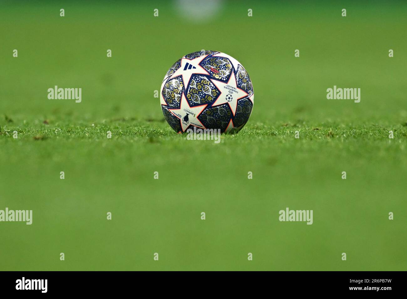 Istanbul, Turkey. 10th June 2023. Champions League Final ball during