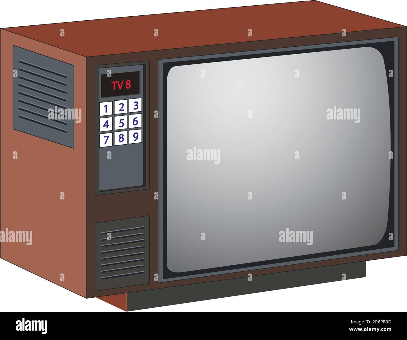 Tv old person illustration Stock Vector Images - Alamy