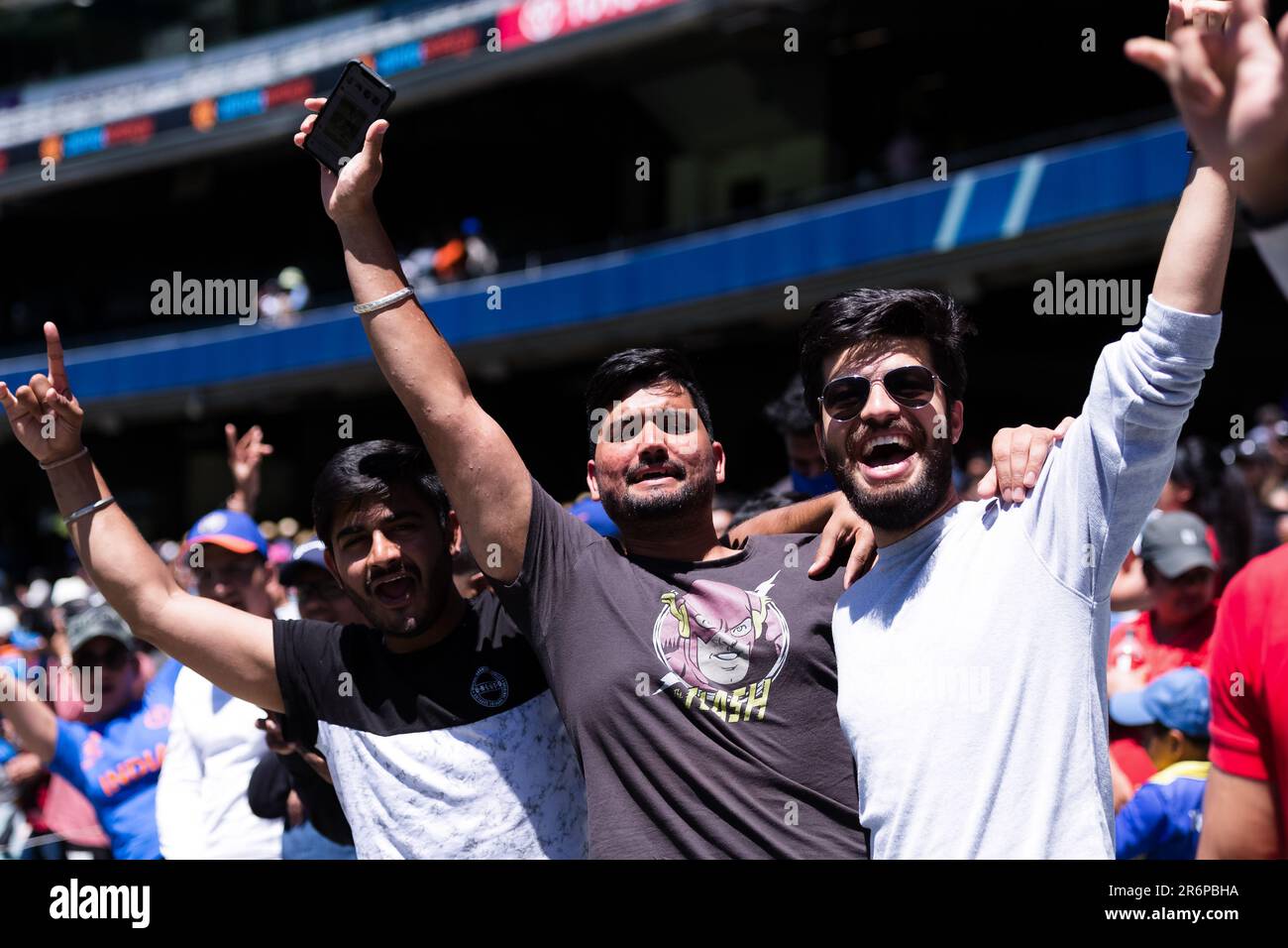 MELBOURNE, AUSTRALIA - DECEMBER 29: Indian fans erupt during day four ...