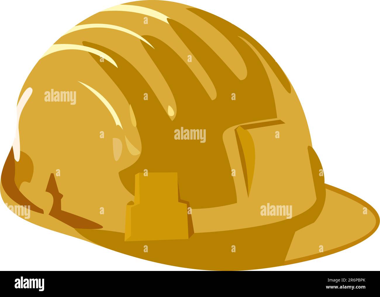 Vector illustration of helmet is isolated on white background Stock ...