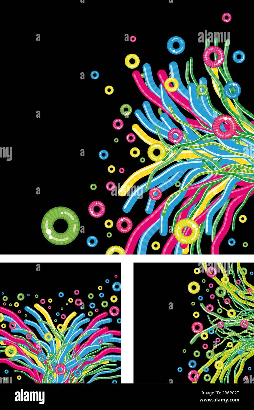 Decorative striped grass and colorful striped